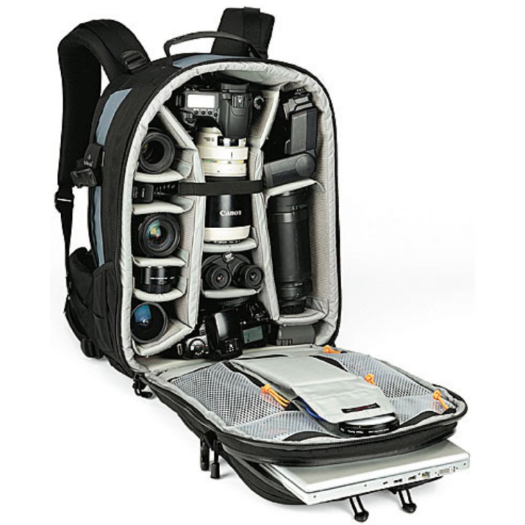 lowepro-vertex-200-aw-backpack-black-กระเป๋ากล้อง-ใส่เลนส์70-200ถึง400mm-f4ได้-15-6-laptop-ขาตั้ง-ซิปกันน้ำ-ประกันศูนย