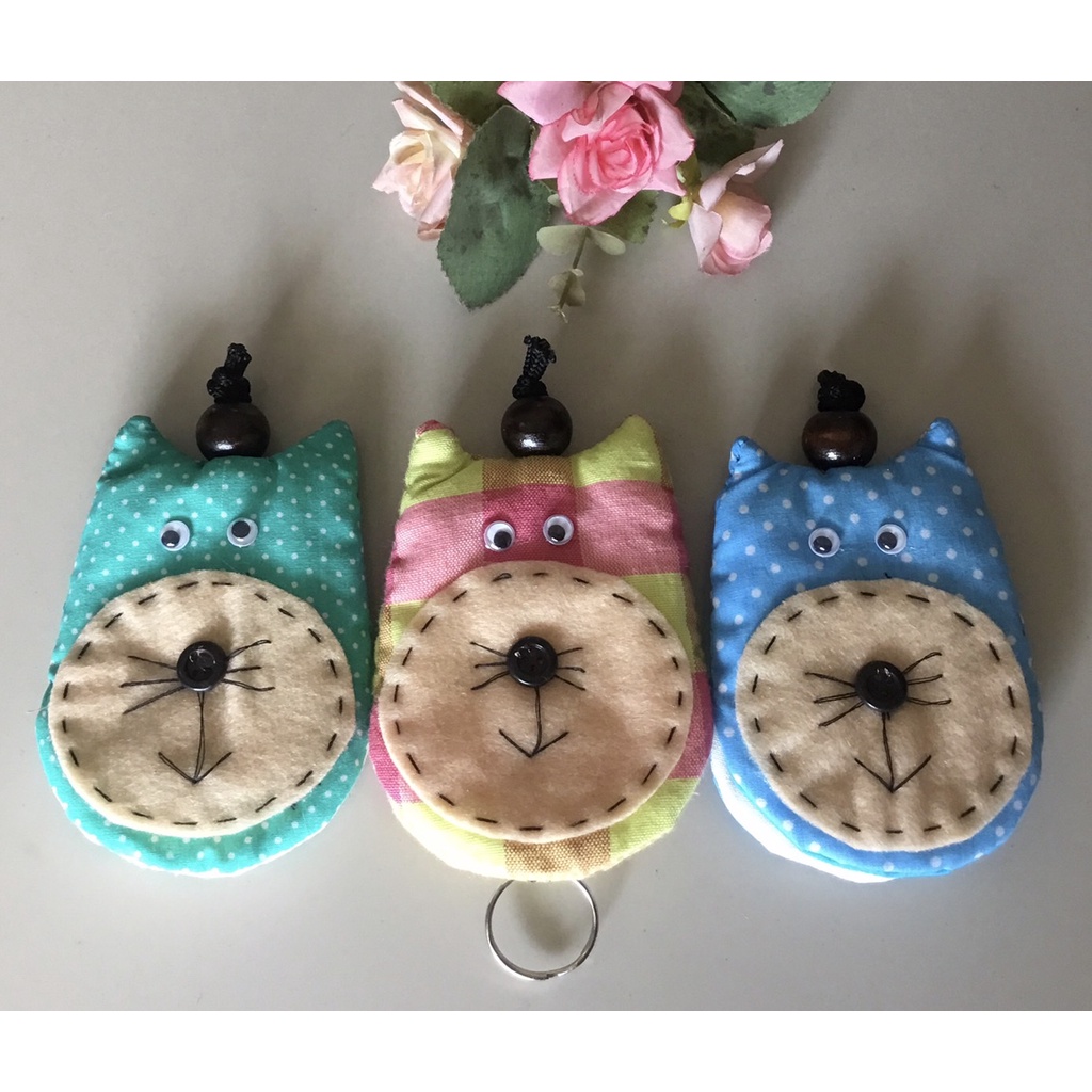 ของขวัญปีใหม่-ของชำร่วย-ของที่ระลึกในโอกาสต่างๆ-ที่เก็บกุญแจงานhandmadeทำจากผ้ารูปสัตว์ต่างๆ42