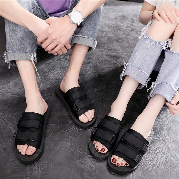 รองเท้าแตะ-สีดำ-สามารถปรับขนาดเท้าได้-size-39-45