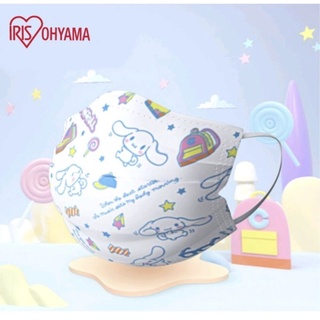 🇯🇵หน้ากากอนามัยเด็ก🦄IRISOHYAMA🐬sanrioลายCinnamorollบรรจุ50ชิ้น/กล่อง