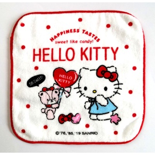 ผ้าเช็ดหน้าขนหนูเนื้อละเอียดลายการ์ตูนลิขสิทธิ์แท้ Hello Kitty จาก Sanrio