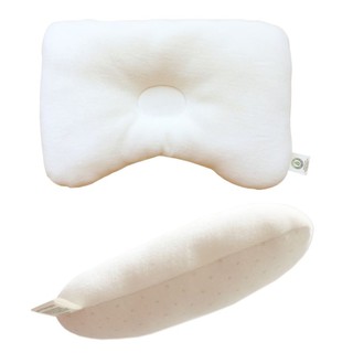 John N Tree Organic - Baby Protective Pillow - หมอนหลุมออร์เเกนิค หมอนหัวสวย หมอนหัวทุย หมอนกันหัวเเบน Cream &amp; Choco Do