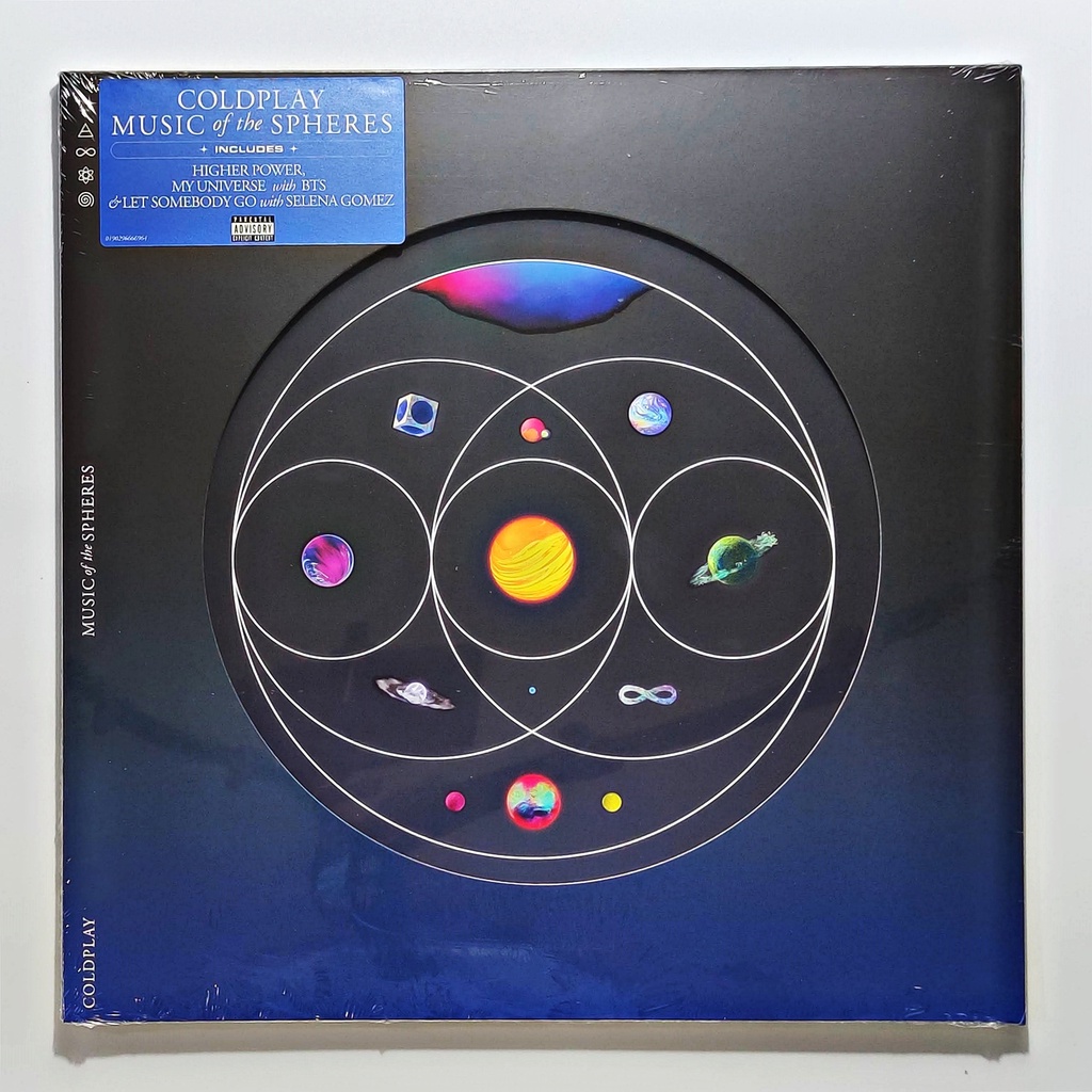 แผ่นเสียง-coldplay-music-of-the-spheres-lp-album-recycled-colors-สีจะแตกต่างกันไปตามพลาสติกรีไซเคิล-แผ่นใหม่