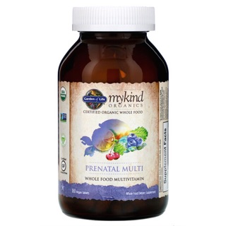 💥pre order🇺🇸 Garden of Life, MyKind Organics, Prenatal Multi, 180 Vegan Tablets