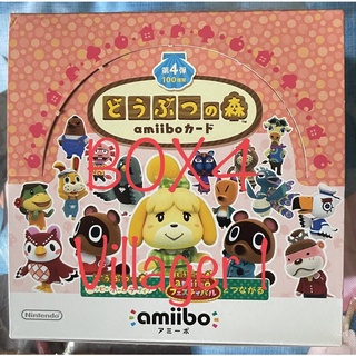 สินค้า Animal Crossing Amibo Card Doubutsu no Mori อามีโบการ์ด บ๊อกซ์ 4 Villager เซ็ต 1