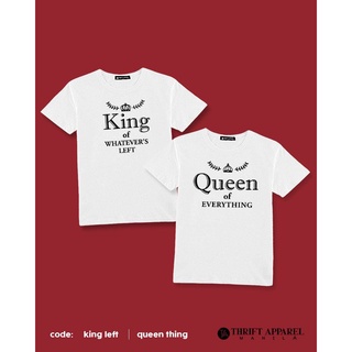 เสื้อยืด King Left I Queen Thing | Thrift Apparel Couple Tees