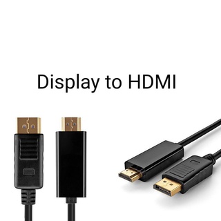 สาย Display Port To HDTV HDMI Cable 4K 2K ยาว1.8M