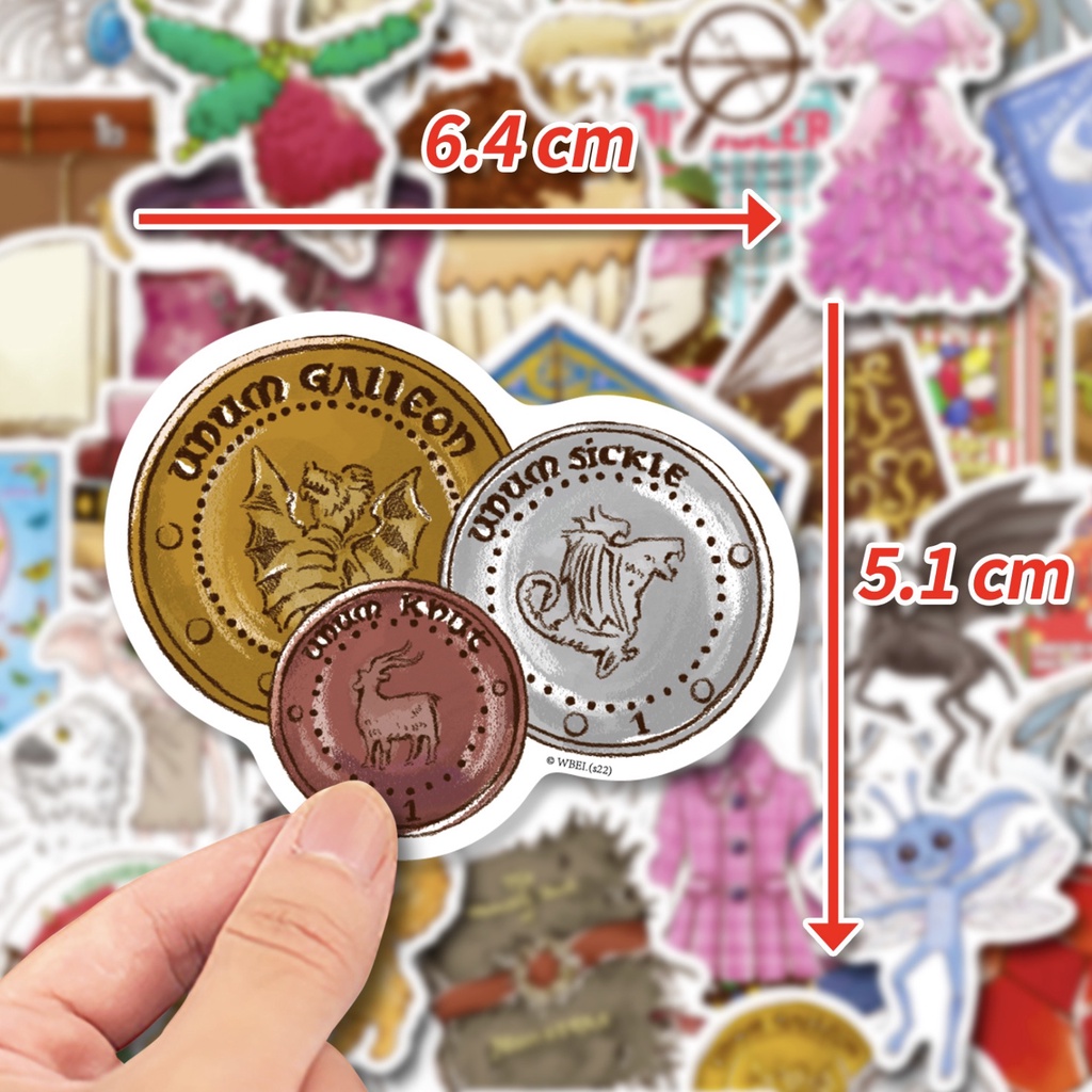 พร้อมส่ง-สติ๊กเกอร์-กันน้ำ-แฮร์รี่-พอตเตอร์-แบบ-b-50-ชิ้น-harry-potter