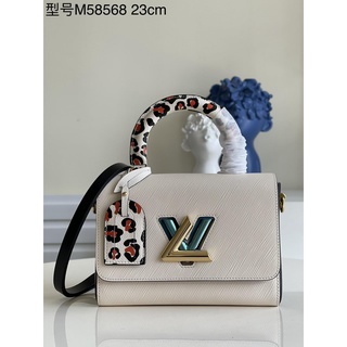 M58568 Louis LV plain vintage handbag scratchproof flap crossbody bag with iconic turn lock