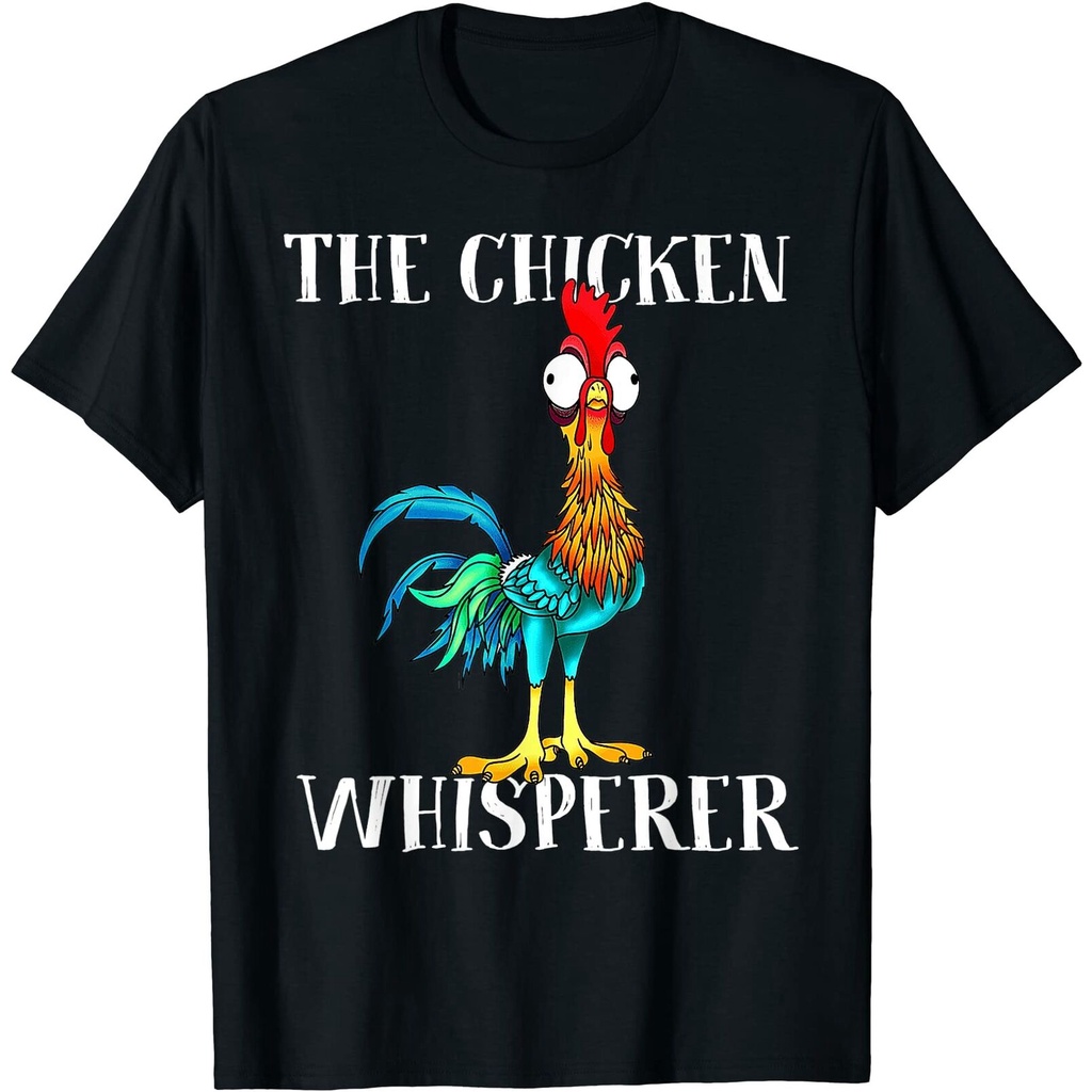 เสื้อยืดผ้าฝ้ายพิมพ์ลายขายดี-เสื้อยืด-พิมพ์ลาย-the-chicken-whisperer-แฟชั่นสําหรับคนรักฟาร์ม