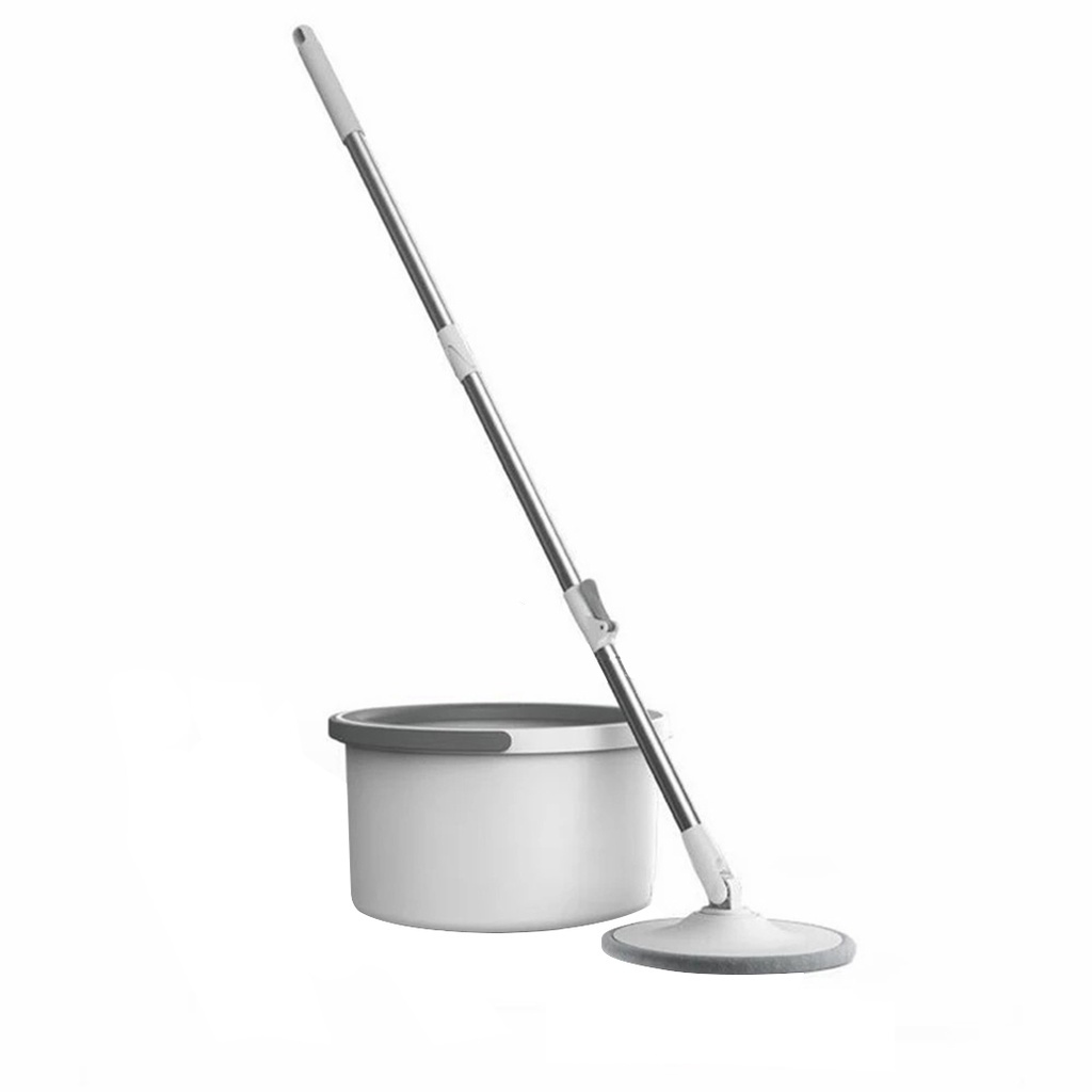 พร้อมส่ง-ม็อบปั่นแบบถังเดี่ยวแยกน้ำ-sewage-separation-hand-free-mop-ชุดถังถูพื้นแบบถังเดี่ยวแยกน้ำเสีย-ถังถูพื้นแบบกลม-ไ