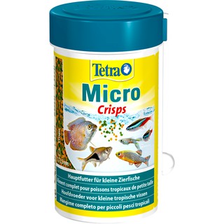 อาหารปลาเล็ก Tetra Micro Crips สำหรับปลาเล็กทุกชนิด ขนาด 100ml