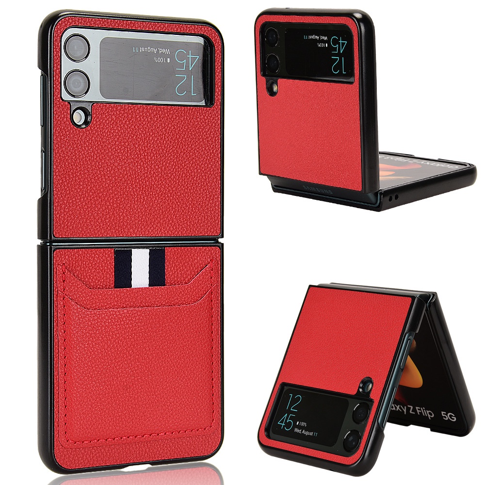 เคสโทรศัพท์มือถือหนัง-ฝาพับ-พร้อมช่องใส่บัตรเครดิต-สําหรับ-samsung-galaxy-z-flip4-flip3-flip2-z-flip-4-z-flip-3-flip-2