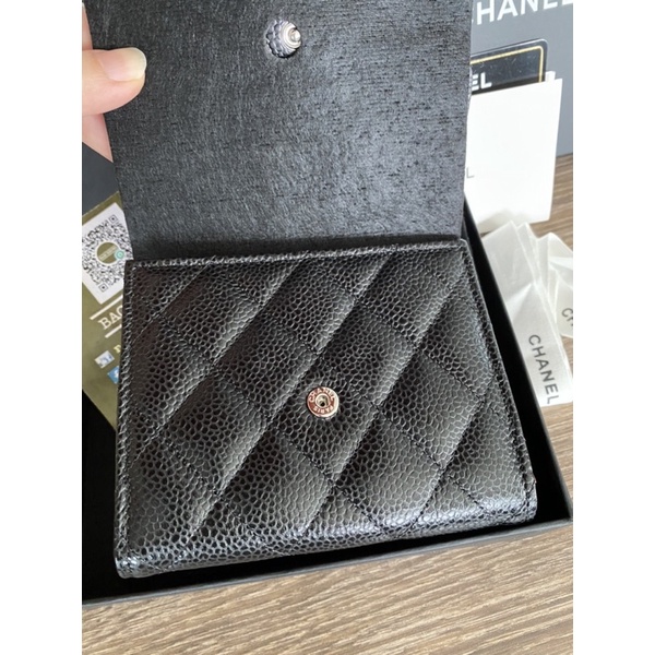 new-chanel-tri-fold-wallet-ของแท้