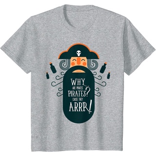 เสื้อยืดผ้าฝ้ายพรีเมี่ยม เสื้อยืด ลายโจรสลัดน่ารัก ไม่ซ้ําใคร