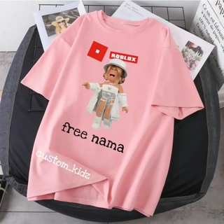 เสื้อยืด พิมพ์ลาย Roblox พรีเมี่ยม สําหรับเด็กผู้หญิง