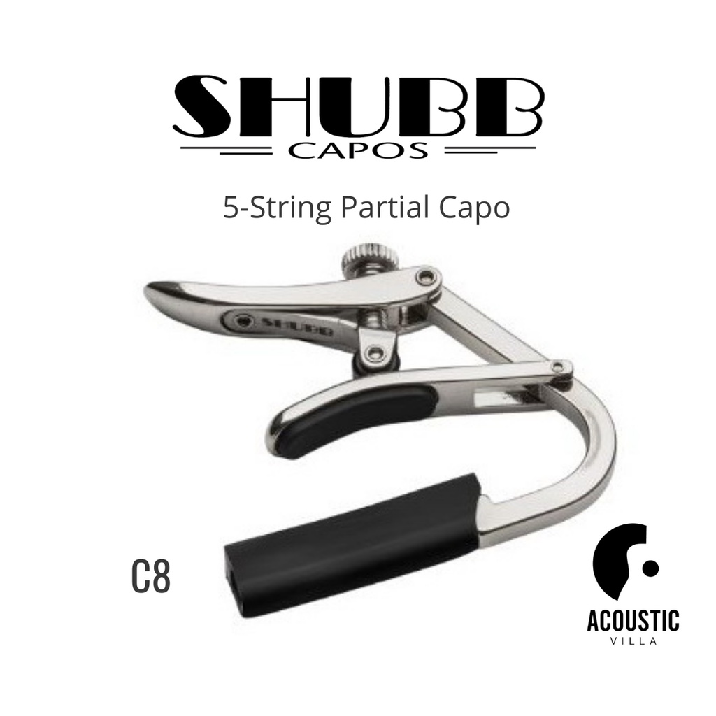 คาโป้-shubb-c8-5-string-partial-capo-for-steel-string-guitar-รุ่นพิเศษ-ทาบ-5-สาย