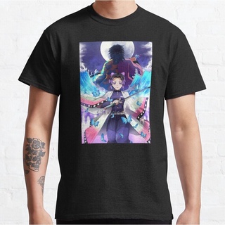 เสื้อยืด พิมพ์ลาย Shinobu And Giyu Demon Slayer สําหรับผู้ชาย