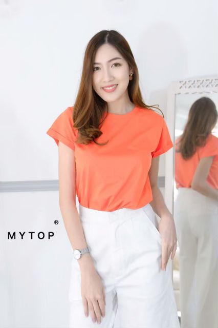 my-top-new-in-code-k24-เสื้อยืดคอกลม-แขนเบิ้ล-งานสวยน่ารัก-เนื้อผ้าzara-งานคุณภาพเกรด-a