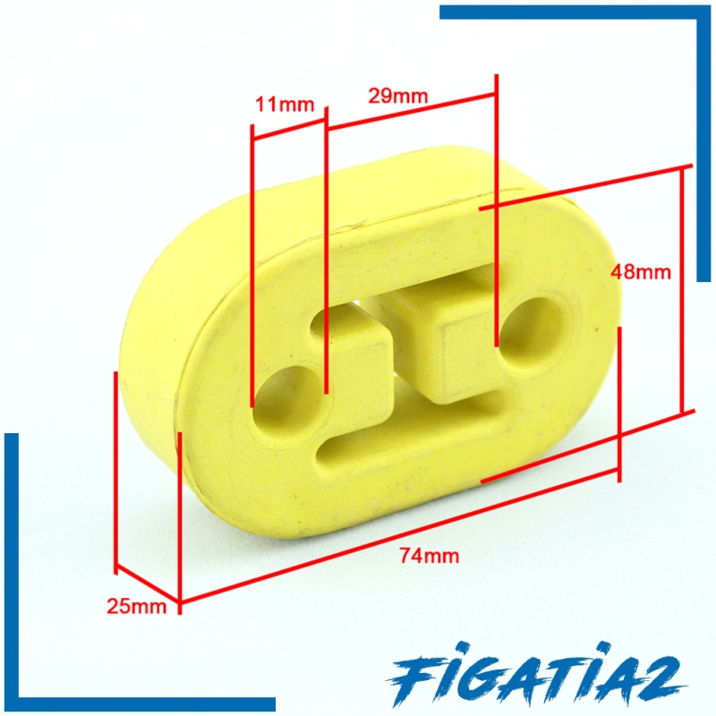 figatia2-อุปกรณ์เมาท์ขาตั้งยาง-2-หลุม-สีดํา-สําหรับแขวนท่อไอเสียรถยนต์