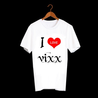 เสื้อยืดสีขาว สั่งทำ เสื้อยืด Fanmade เสื้อแฟนเมด เสื้อยืดคำพูด เสื้อแฟนคลับ ALLA16 I LOVE VIXX