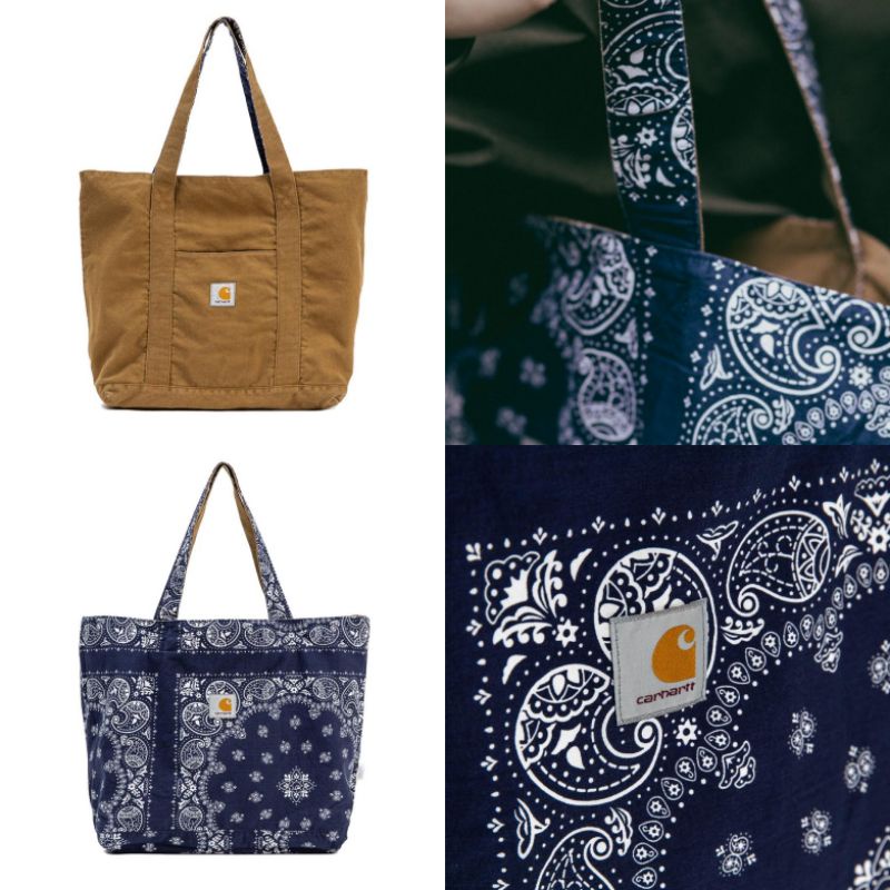 𝐂𝐀𝐑𝐇𝐀𝐑𝐓𝐓 Bandana Reversible Tote ใช้ได 2ด้าน | Shopee Thailand