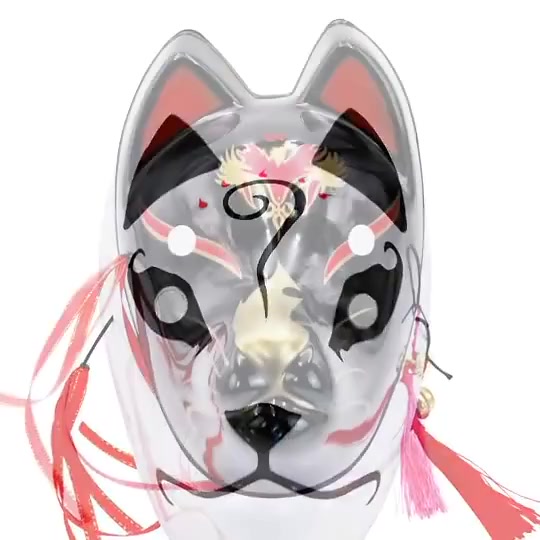 creative-halloween-cosplay-mask-anime-demon-slayer-wind-carnival-คุณภาพสูงการจำลอง-cat-face-mask-prom-dress-up-mask-great-gothic-gift-cod