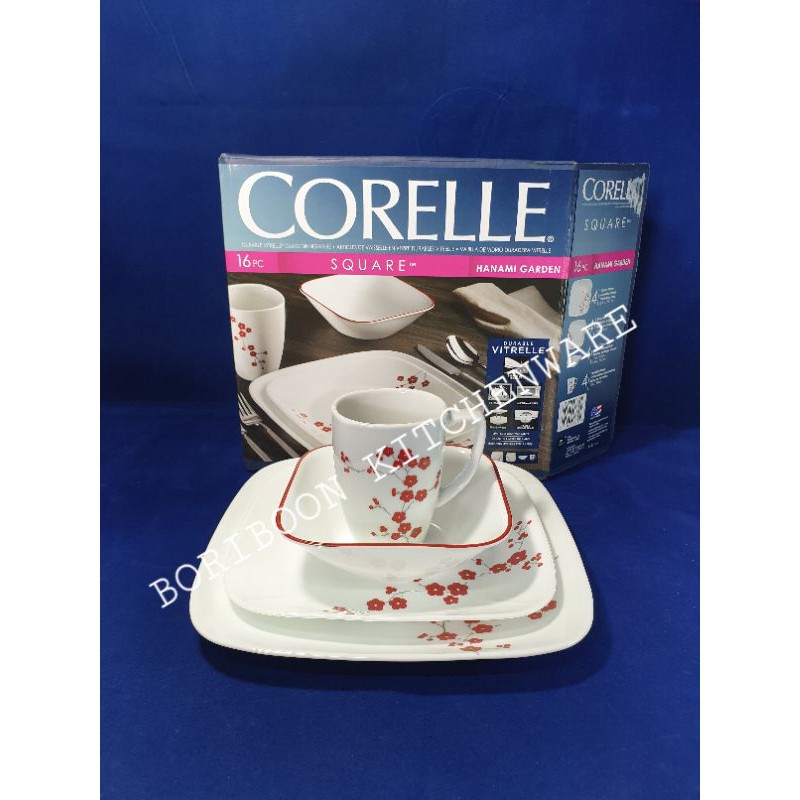 corelle-hanami-garden-16-pcs-จานชุด-ลายฮานามิ-การ์เด้น-16-ชิ้น