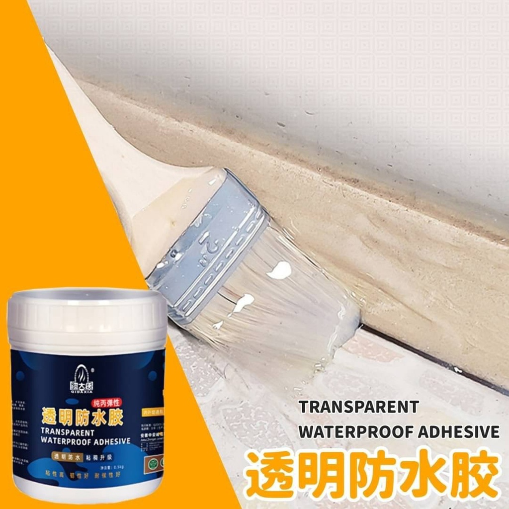 transparent-watherproof-กาวใสกันน้ำ-กาวกันน้ำรั่วซึม-กาว-กาวกันซึม-กาวทากันน้ำรั่วซึมกันบ่อรั่วซึม-กาวทากระเบื้อง