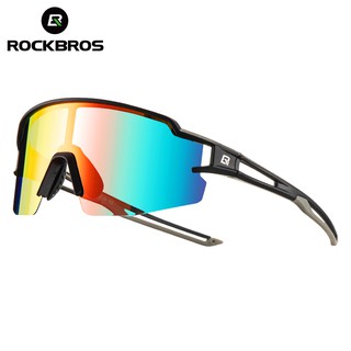 Rockbros แว่นตากันแดดสําหรับผู้ชายผู้หญิงเลนส์ Polarized Uv 400 เหมาะกับการวิ่งเล่นกีฬา