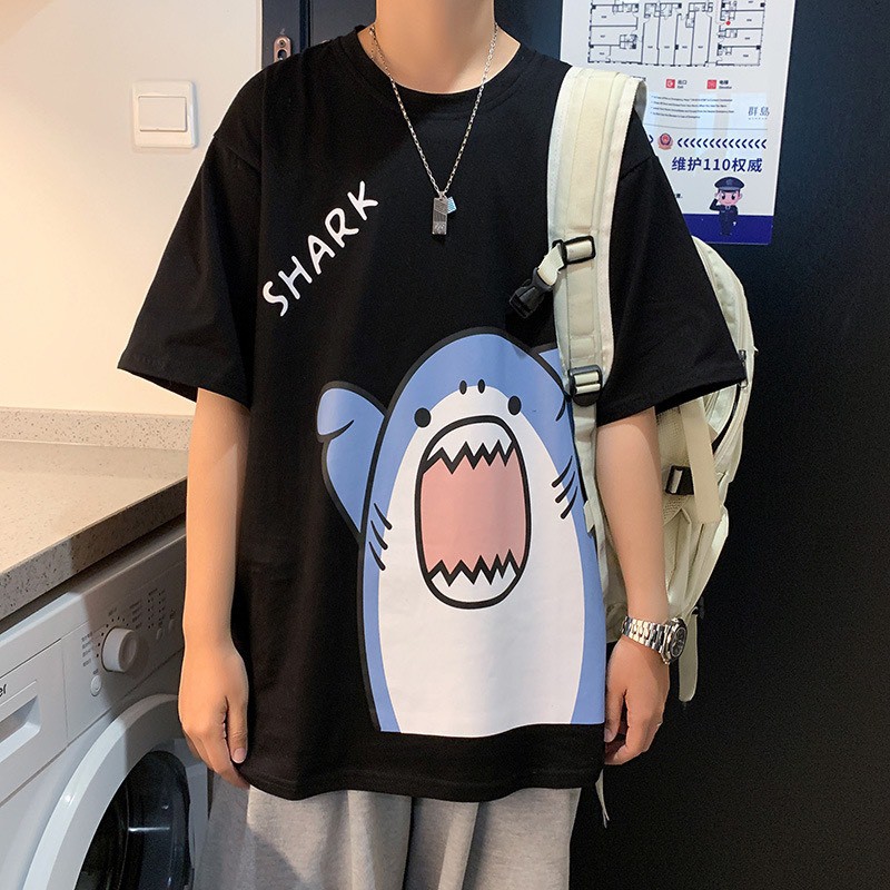 ภาพสินค้าเสื้อยืดชาย oversize คอกลม แขนสั้น ( ลดเพิ่ม 25%) จากร้าน xiaohuama บน Shopee ภาพที่ 4