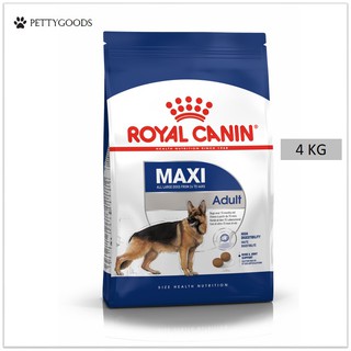 Royal Canin Maxi Adult 4 KG อาหารเม็ดสุนัข สุนัขโต พันธุ์ใหญ่ อายุ 15 เดือนขึ้นไป