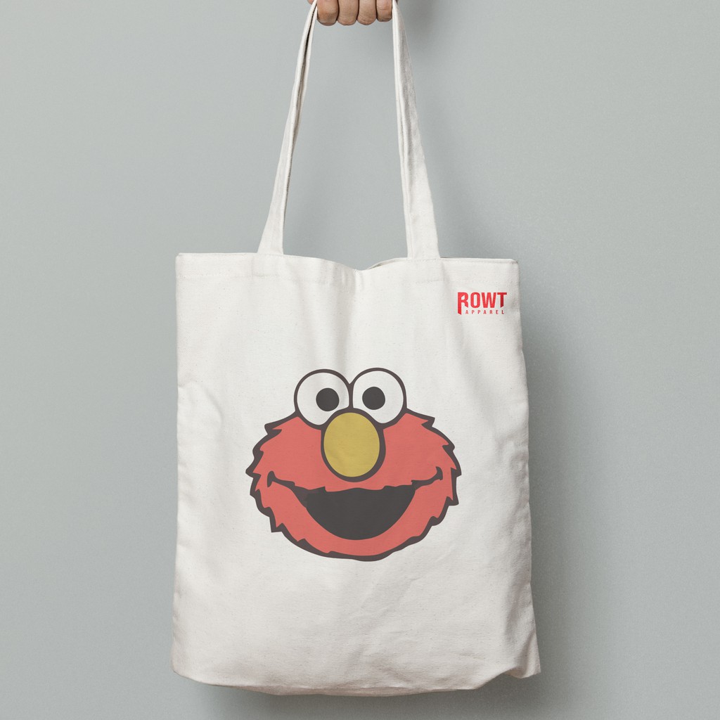 กระเป๋าโท้ต Elmo ROWT วัสดุผ้าดิบพรีเมียม คุณภาพดี ขนาดใหญ่ | Shopee ...