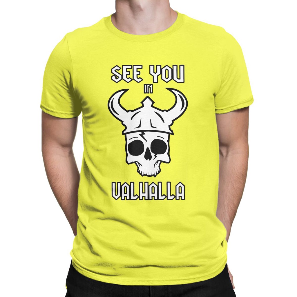 เสื้อยืดผู้ชาย-vikings-see-you-in-valhalla-อารมณ์ขัน-cotton-tees-แขนสั้น-t-เสื้อรอบคอเสื้อผ้าไอเดียของขวัญ