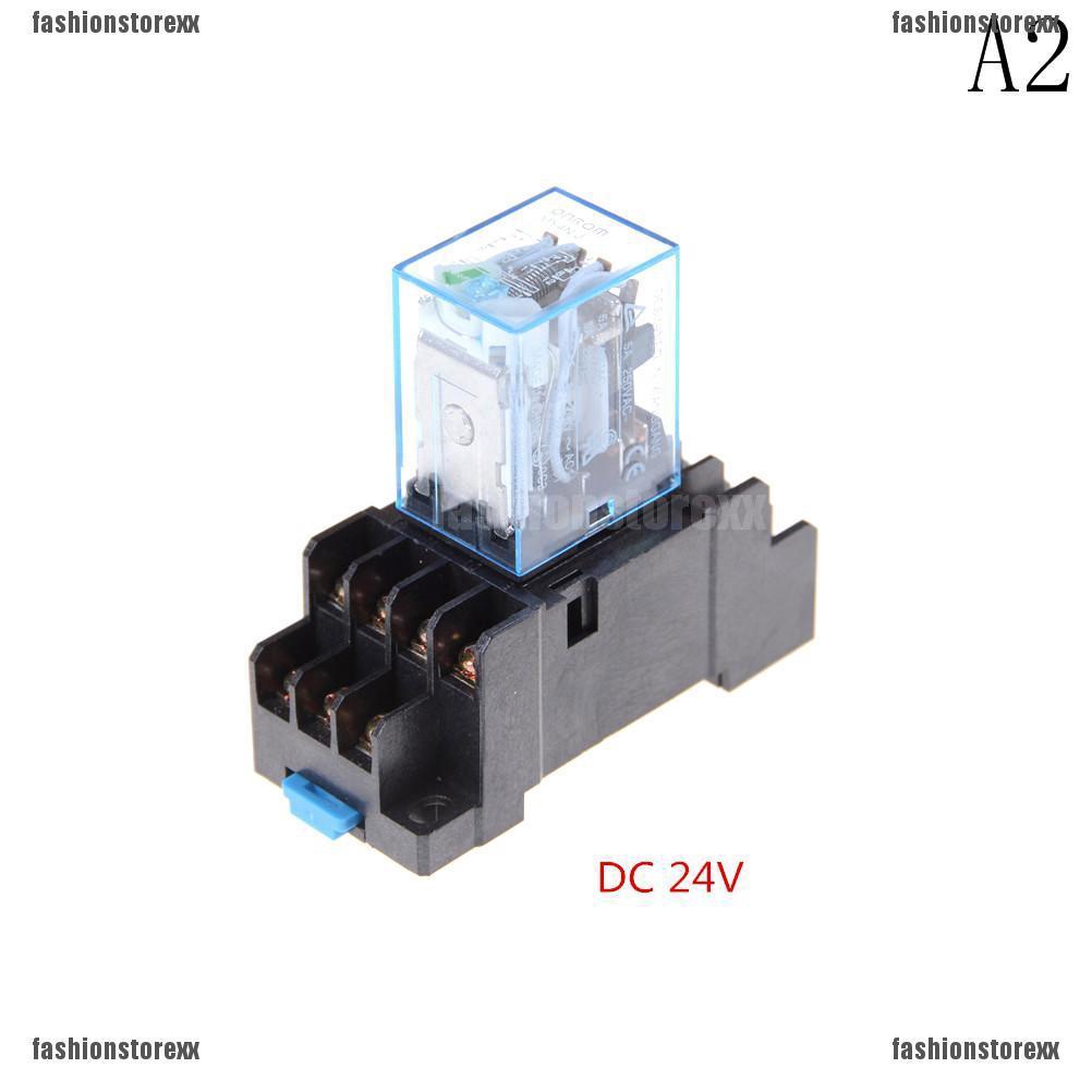 ซ็อกเก็ตไฟฟ้ารีเลย์-din-rail-14-pin-my-4nj-12v-24v-220-vแฟชั่น