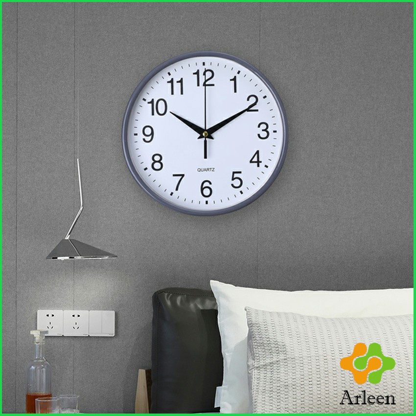 arleen-นาฬิกาแขวนทรงกลม-นาฬิกาเดินเงียบ-เรียบง่ายและมีสไตล์-wall-clock