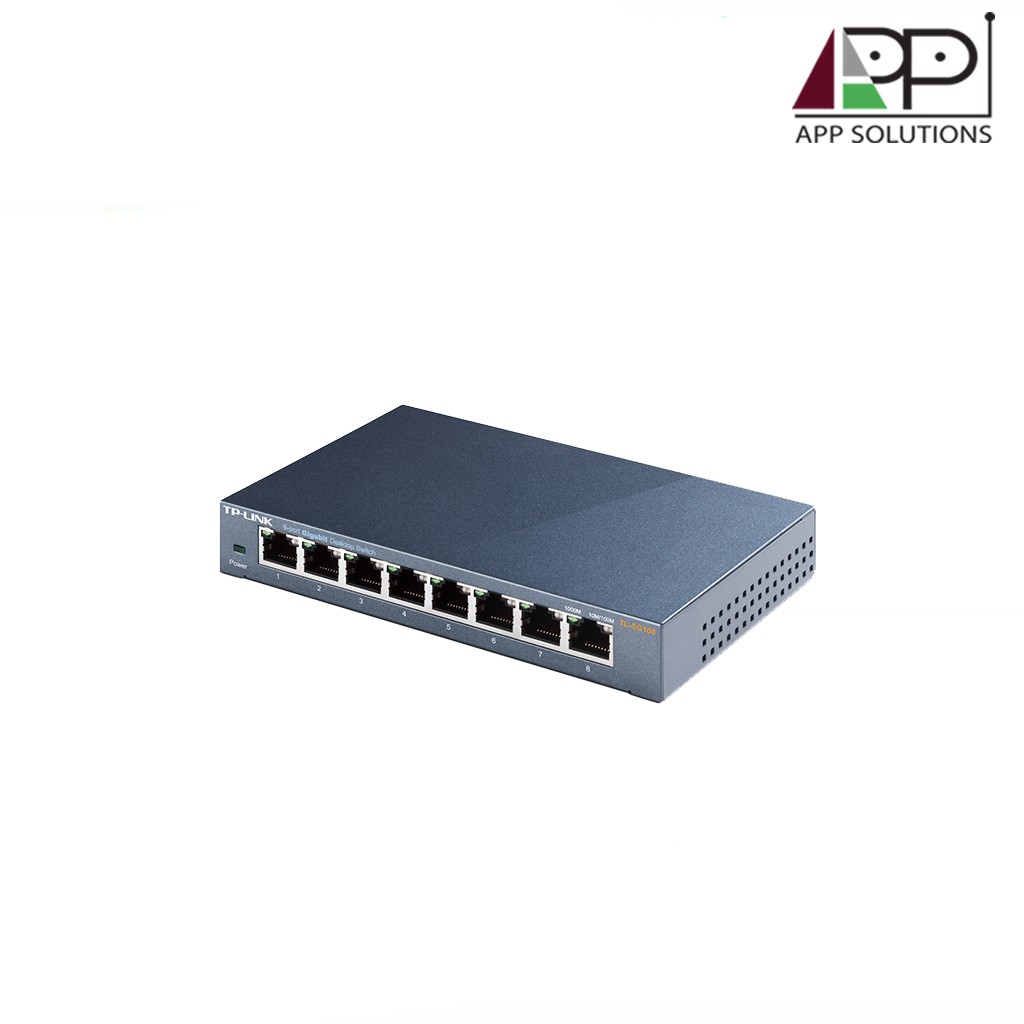 tp-link-switch-สวิตซ์ฮับ-gigabit-8port-metal-casing-รุ่นtl-sg108-ประกันlifetime