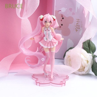 BRUCE 14cm Miku Figure PVC Action Figures Toys Miku Hatsune Cute Collecting Gifts Anime Model Pink Sakura Girls Doll Ornaments/Multicolor