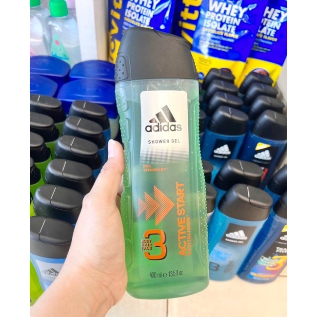 เจลอาบน้ำ อาดีดาส 3 in 1 Adidas Shower Gel Body, hair, face 400มล.