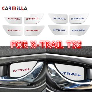 สติ๊กเกอร์ติดมือจับประตูรถยนต์สําหรับ Nissan Xtrail X - Trail T 32 Rogue 2014-2020