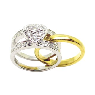 ภาพหน้าปกสินค้าแหวนผู้หญิงมินิมอล แหวนผู้หญิงแฟชั่น แหวนคอนเวอติเบิลหัวใจ ประดับเพชร แหวนเกลี้ยง ชุบทองและทองคำขาว ซึ่งคุณอาจชอบราคาและรีวิวของสินค้านี้