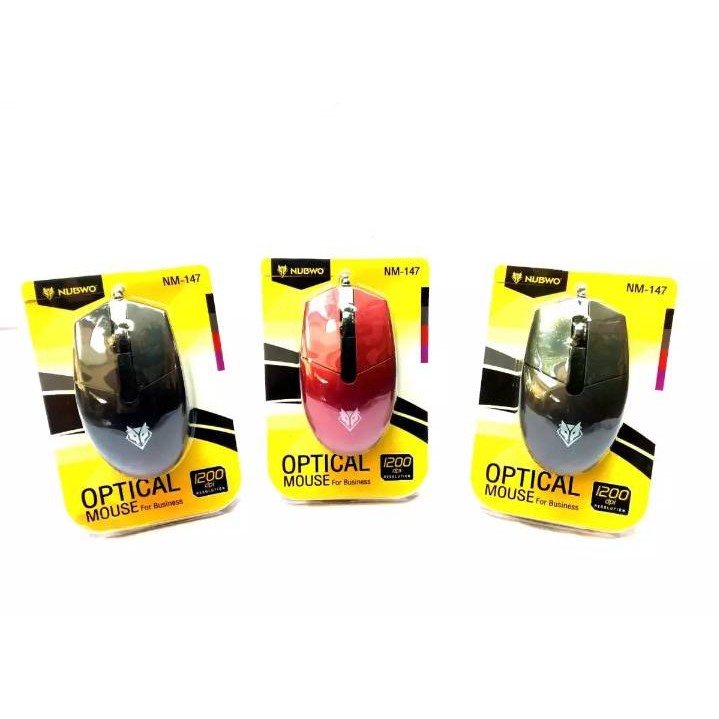 เม้าส์ NUBWO NM-147 USB Optical Mouse รุ่น NM-147 | Shopee Thailand