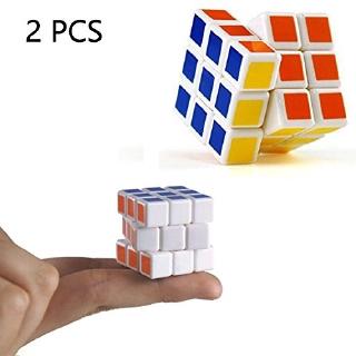 Brain Teaser 2PCS 3 CM Mini Magic Cube 3x3x3 Speed Cube Puzzles Educational Toys