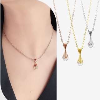 Aztique สร้อยคอ หยดน้ำค้าง Tiny Dew Necklace Quartz md