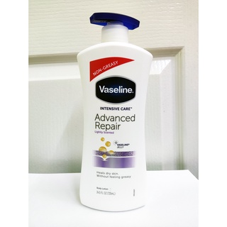 ❤️ไม่แท้คืนเงิน❤️ Vaseline Intensive Care Advanced Repair Lightly Scented Body Lotion 725ml โลชั่นบำรุงผิวมีกลิ่นหอมอ่อน