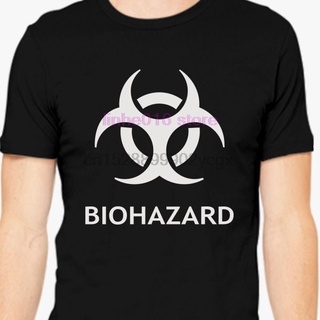 [S-5XL] เสื้อยืด พิมพ์ลายโลโก้ Biohazard สไตล์คลาสสิก สําหรับผู้ชาย