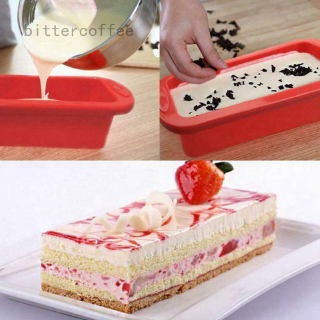 Rectangle Non-stick Loaf Silicone Bakeware Pan Toast Bread Cake Baking Mold WT