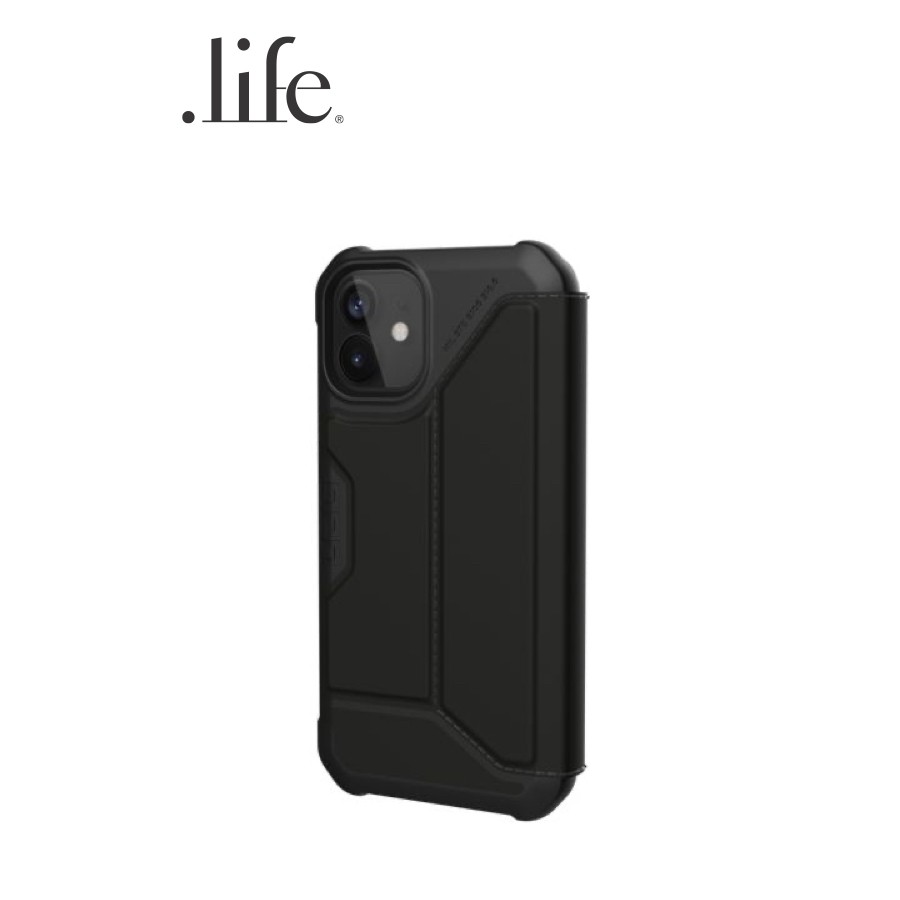 uag-เคสกันกระแทกและกันรอยขีดข่วน-รุ่น-metropolis-case-for-iphone-12-mini-black-pu-by-dotlife