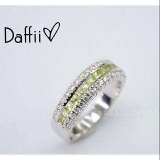 Peridot classic ring แหวนพลอยเพอริดอทแท้