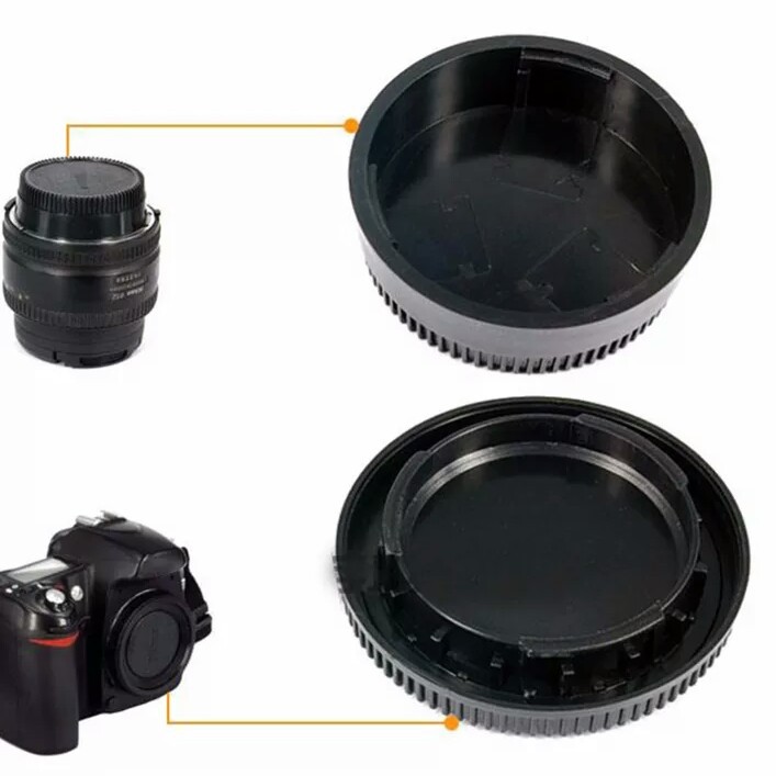 ฝาปิดบอดี้กล้อง-ท้ายเลนส์-nikon-ได้-2-ชิ้น-มีเก็บเงินปลายทาง